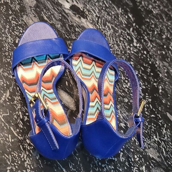 AMERICAN EAGLE WOMEN'S Classic Heels SANDAL ANKLE STRAP OPEN TOE WEDGE SANDAL - Picture 6 of 16